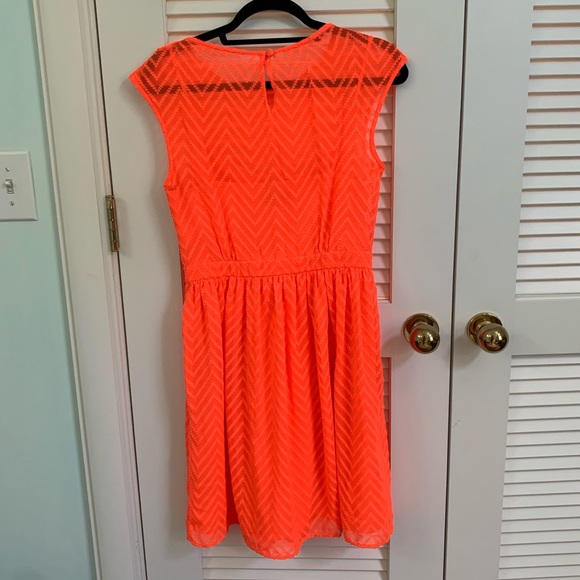 J. Crew Neon Orange Dress - Picture 2 of 2